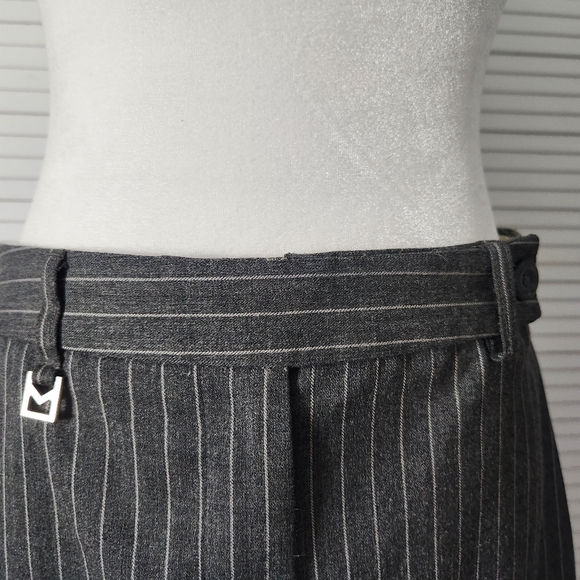 Micheal kors grey white striped business skirt sz 4 - Picture 2 of 9